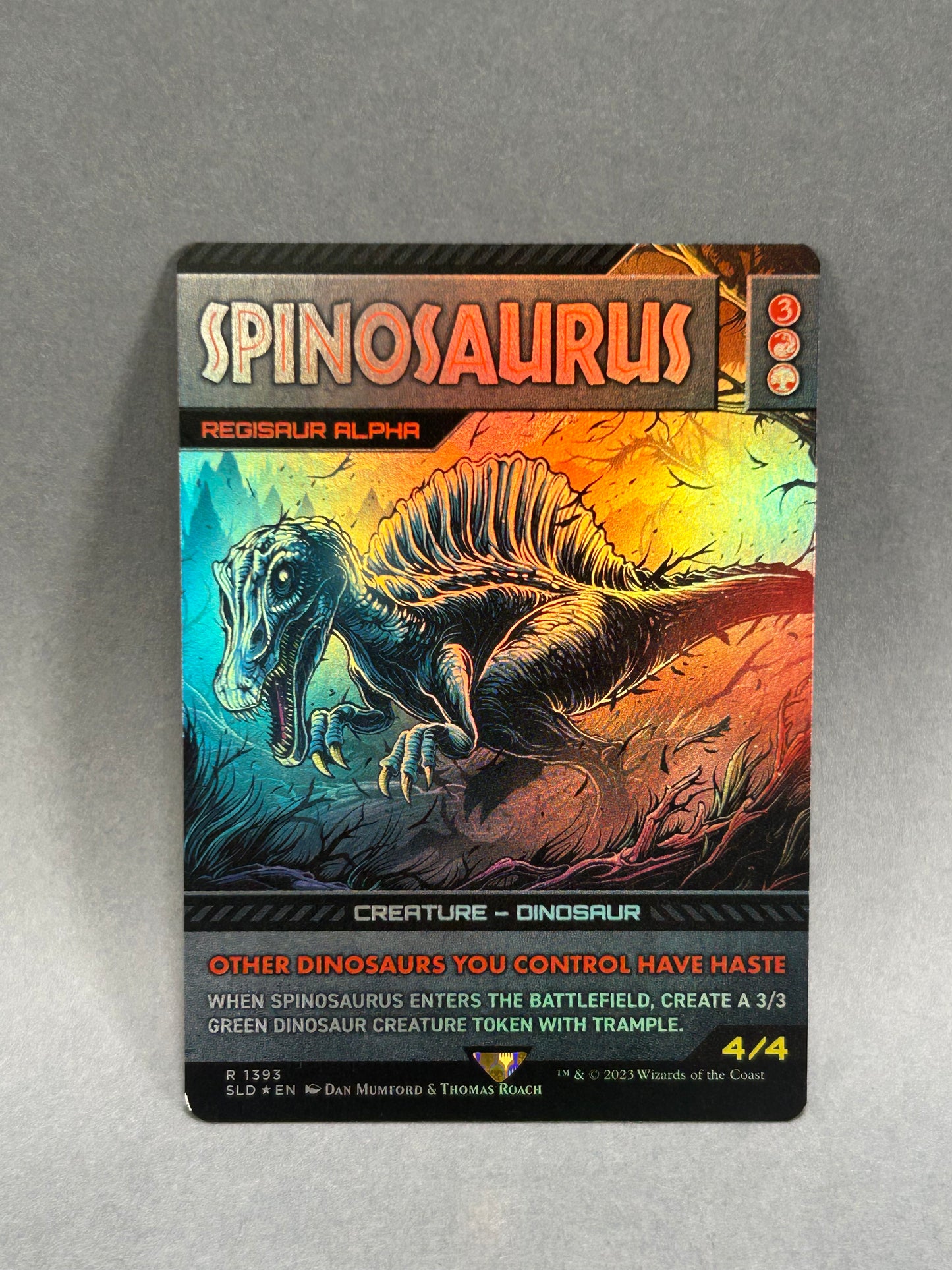 MTG Spinosaurus (Foil) | Jurassic World Collection | Magic: The Gathering #1393