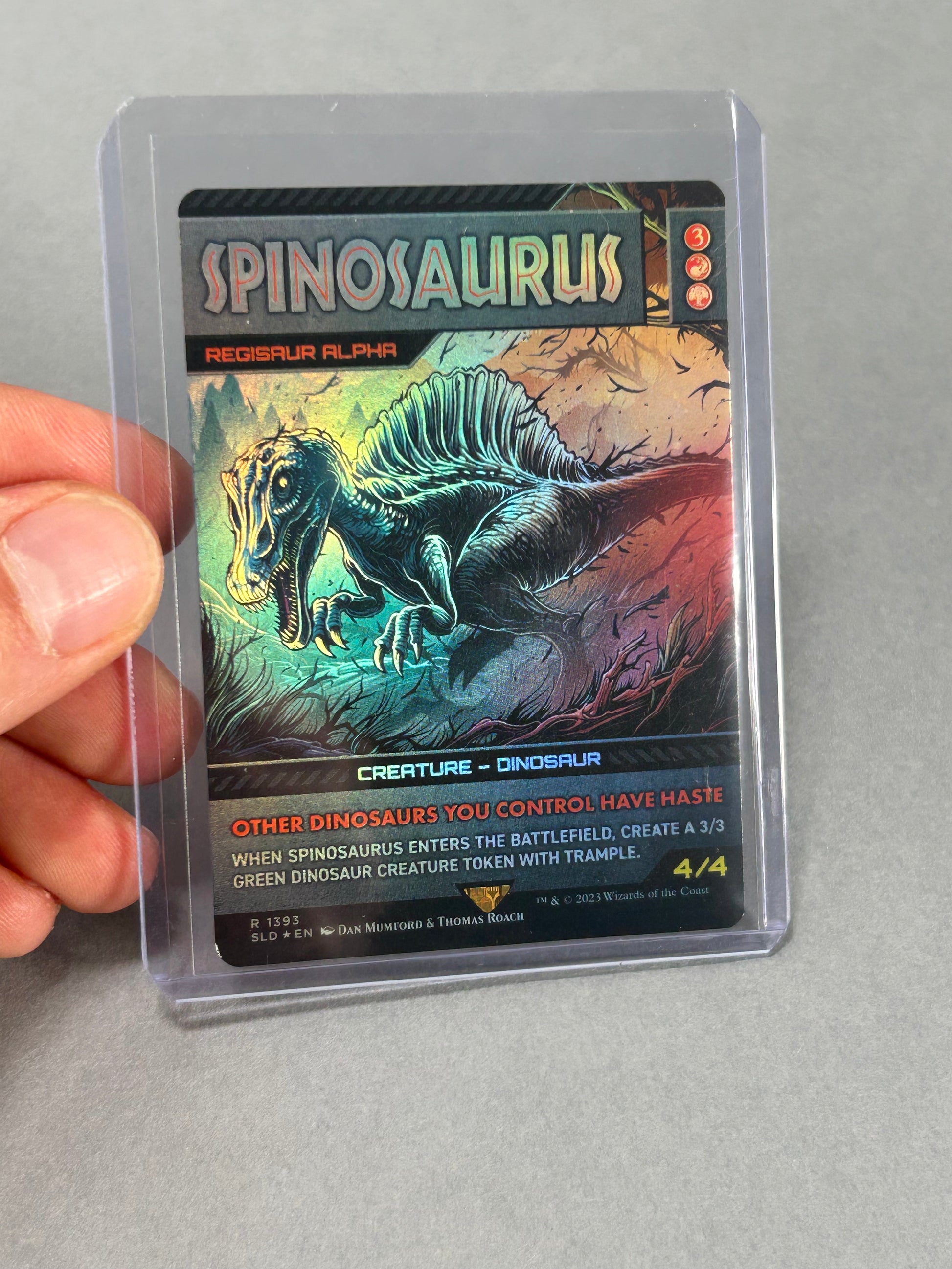 MTG Spinosaurus (Foil) | Jurassic World Collection | Magic: The Gathering #1393