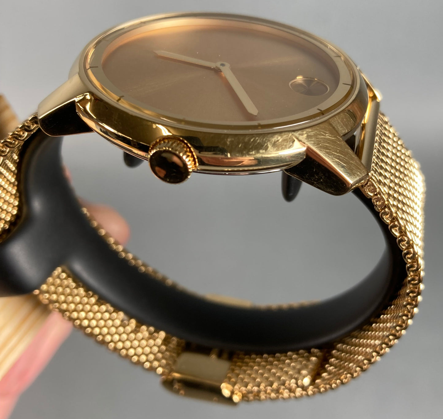 MOVADO Bold Evolution 2.0: 40mm Watch Gold-Tone Case/Dial/Mesh Band