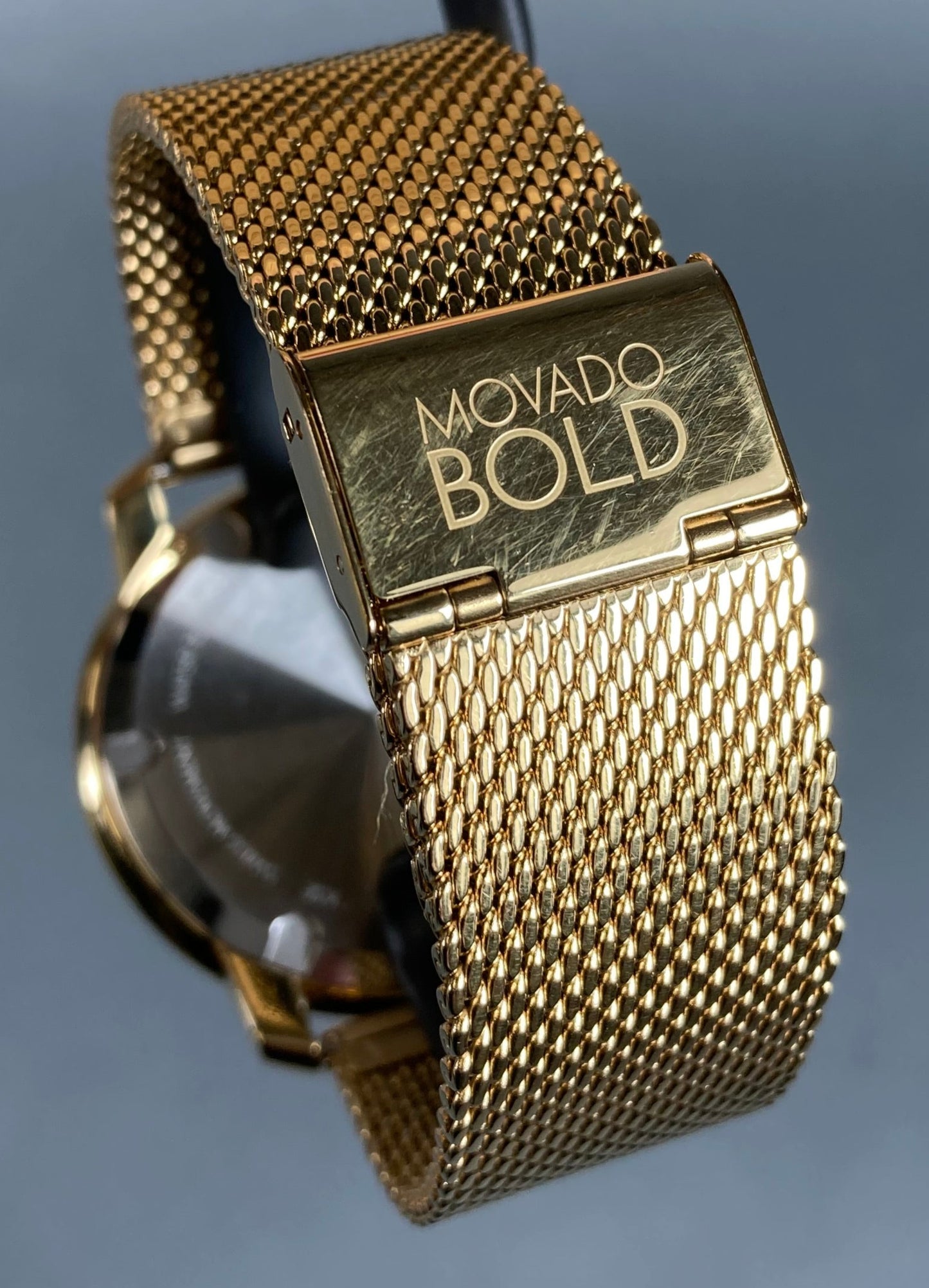 MOVADO Bold Evolution 2.0: 40mm Watch Gold-Tone Case/Dial/Mesh Band