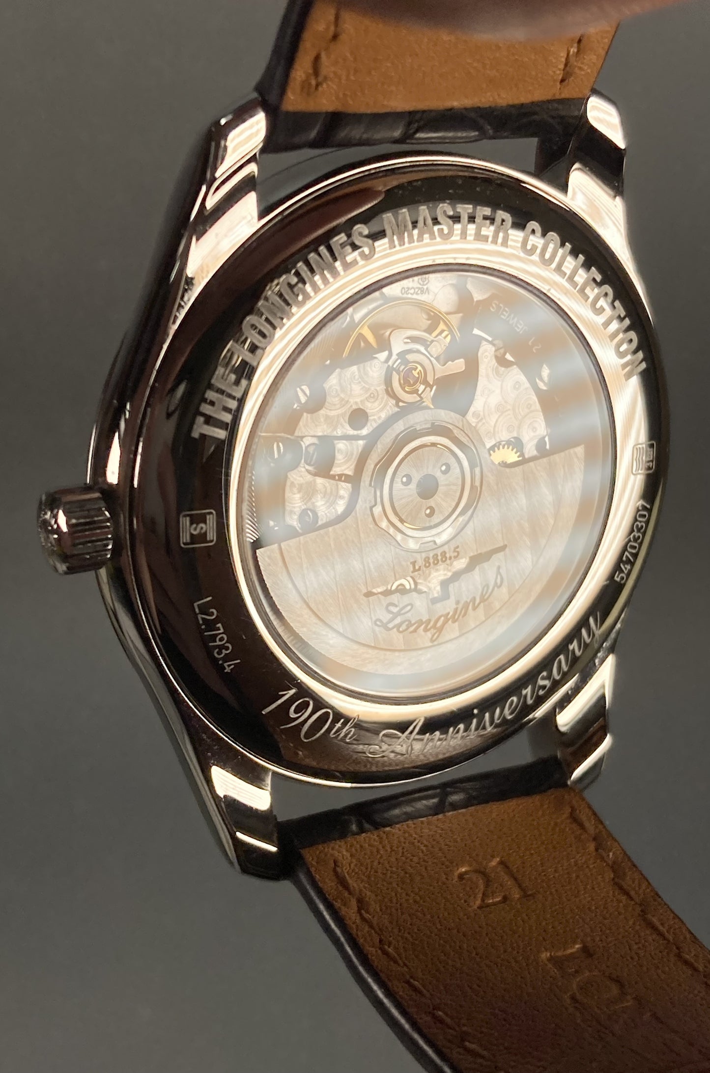 Longines 190th Master Gentleman's Watch w/ Box & Paperwork; L27934732