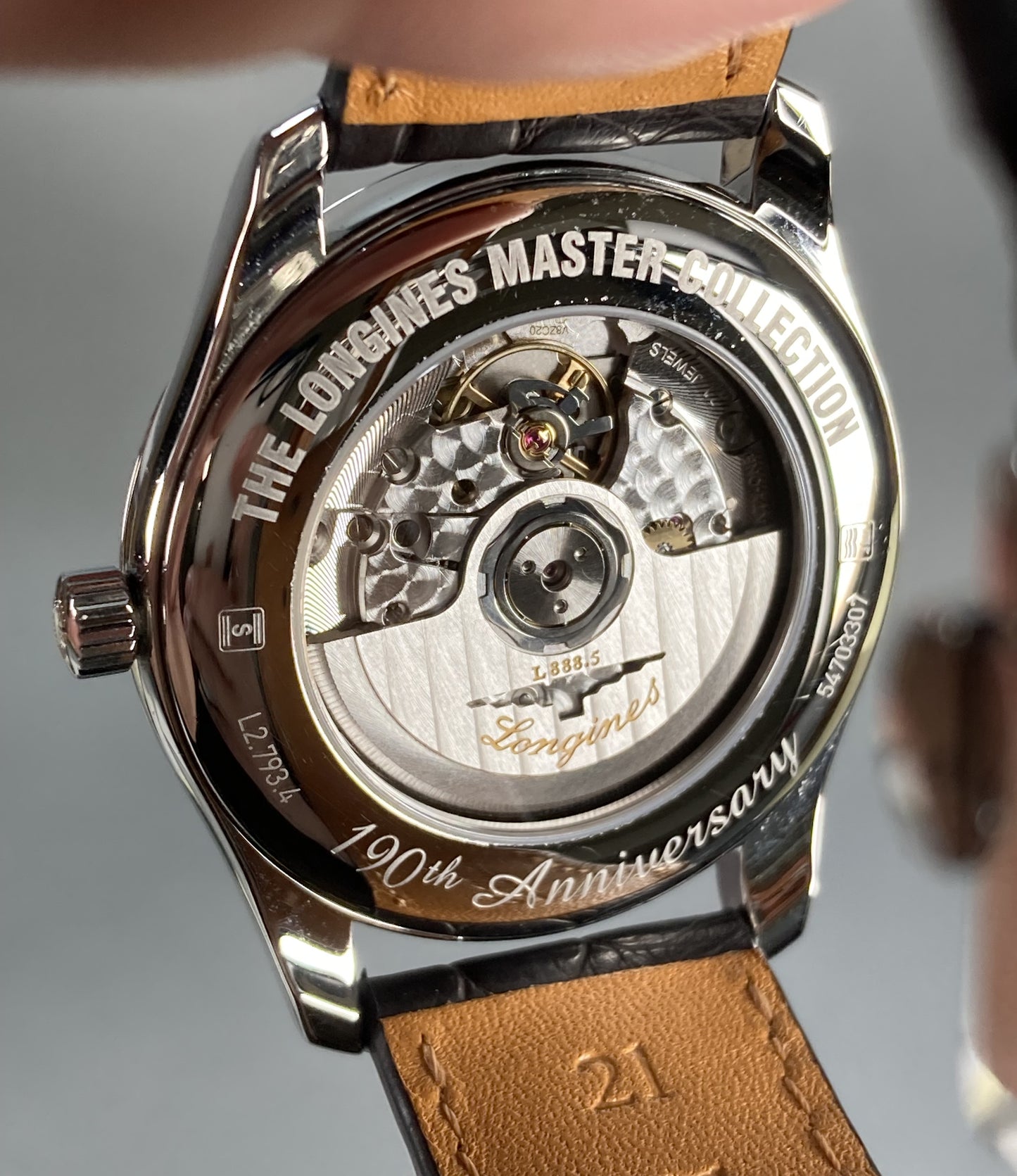 Longines 190th Master Gentleman's Watch w/ Box & Paperwork; L27934732