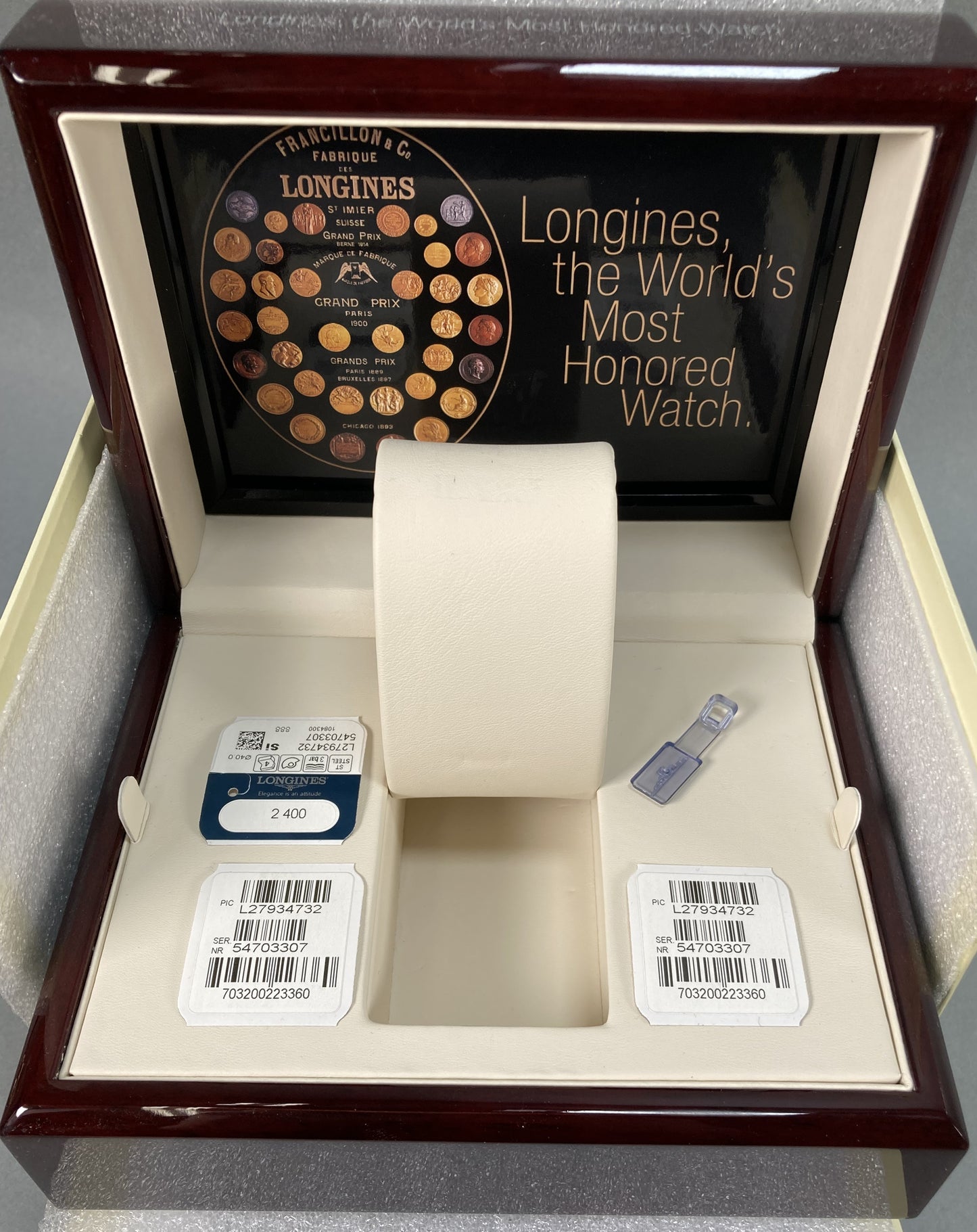 Longines 190th Master Gentleman's Watch w/ Box & Paperwork; L27934732