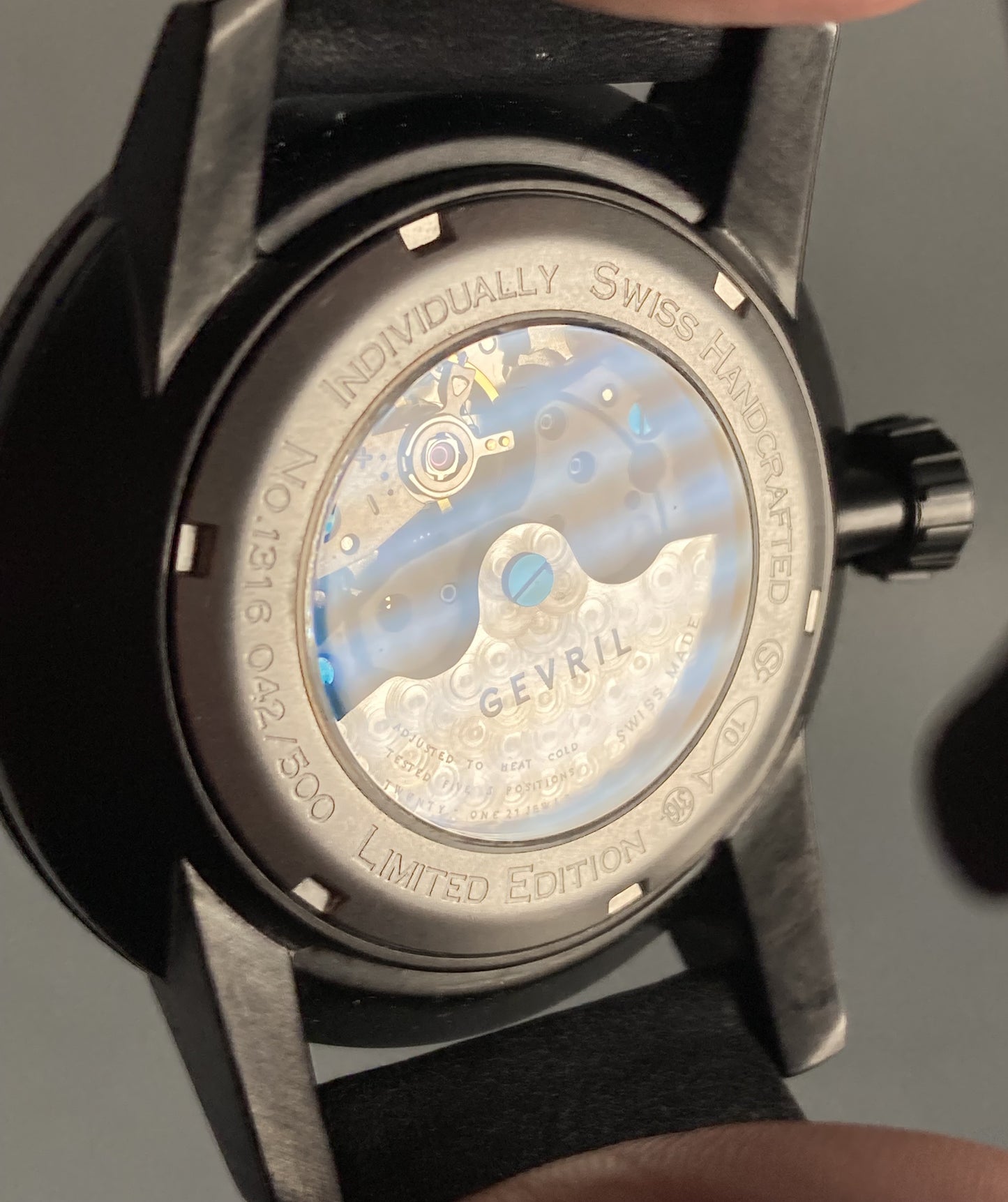 Gevril GV2 Gentleman's Limited Edition Wristwatch; #1316 #42/500