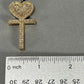 10K Yellow Gold Diamond Heart Cross Pendant; 2.0 CTW; 12.8g
