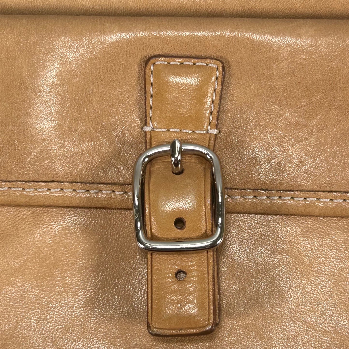 Brown Leather Coach Bleecker Wristlet Wallet