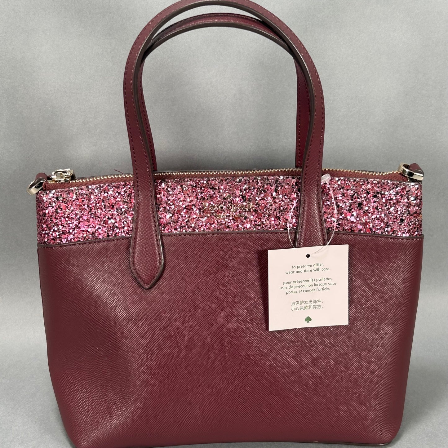 Kate Spade Cherrywood Flash Glitter Satchel