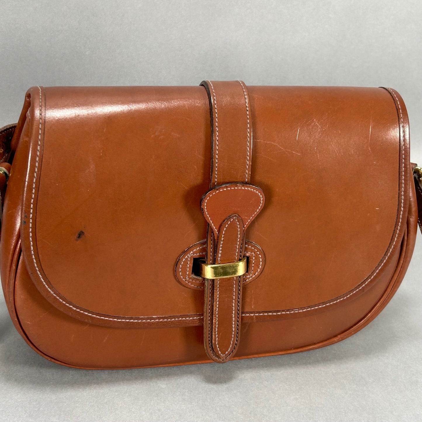 Dooney & Bourke Brown Saddle Crossbody Bag