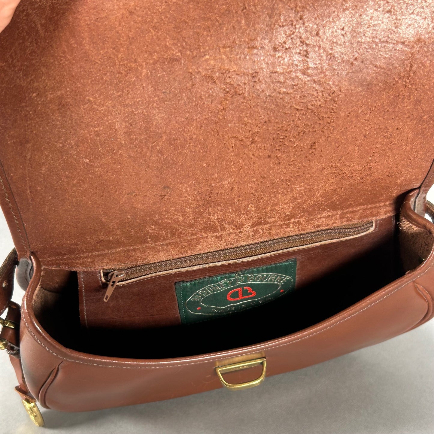 Dooney & Bourke Brown Saddle Crossbody Bag