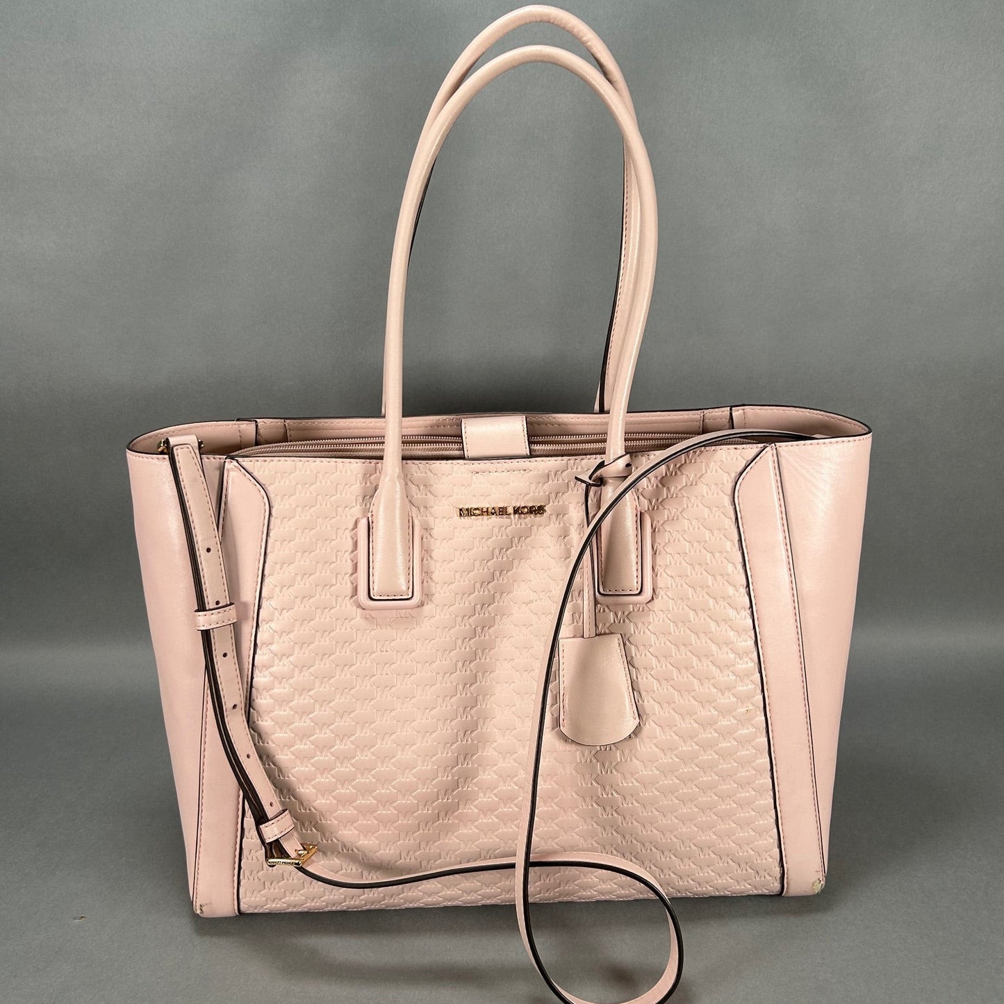Michael Kors Pink Kali Quilted Tote Bag