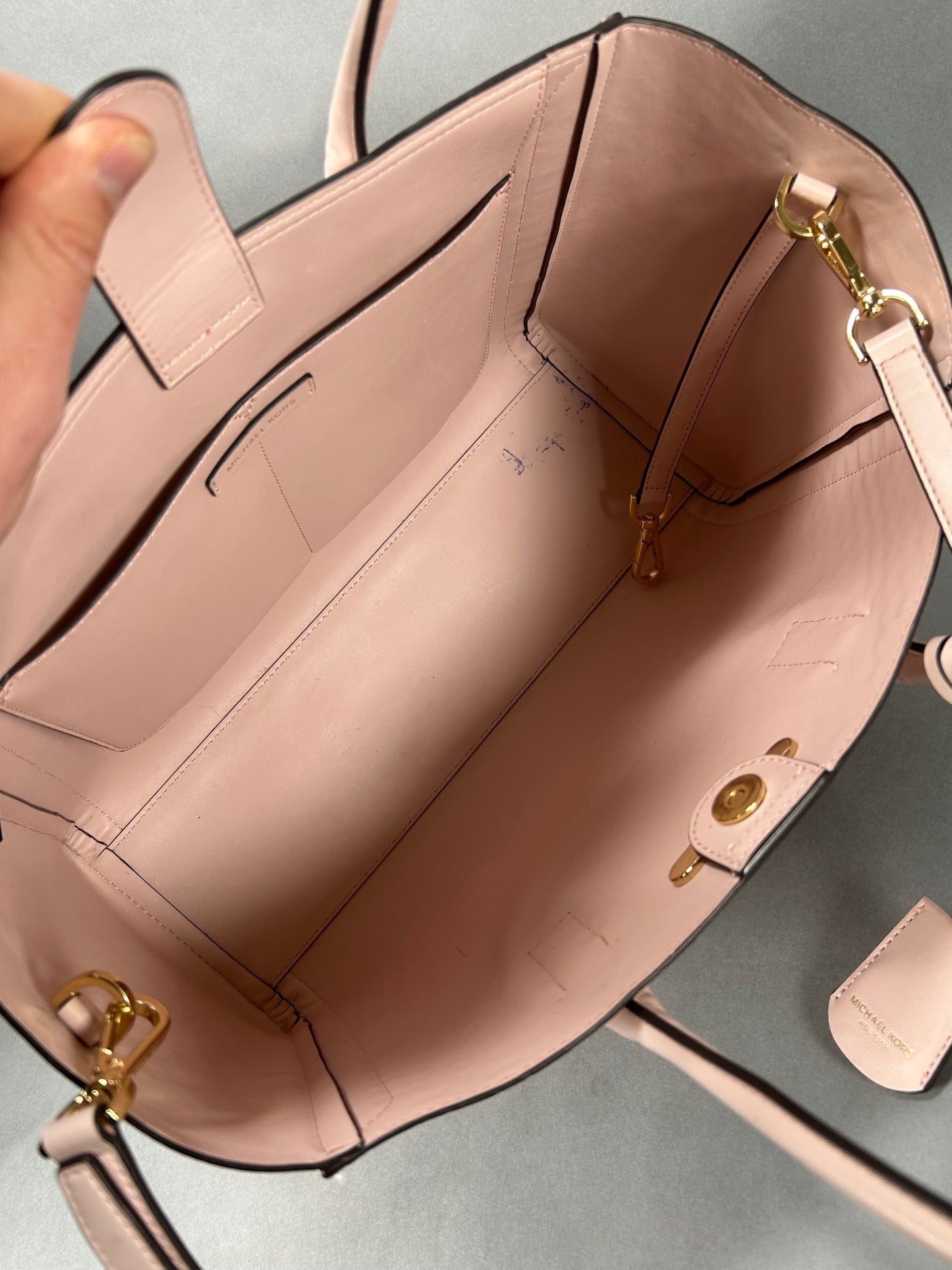 Michael Kors Pink Kali Quilted Tote Bag