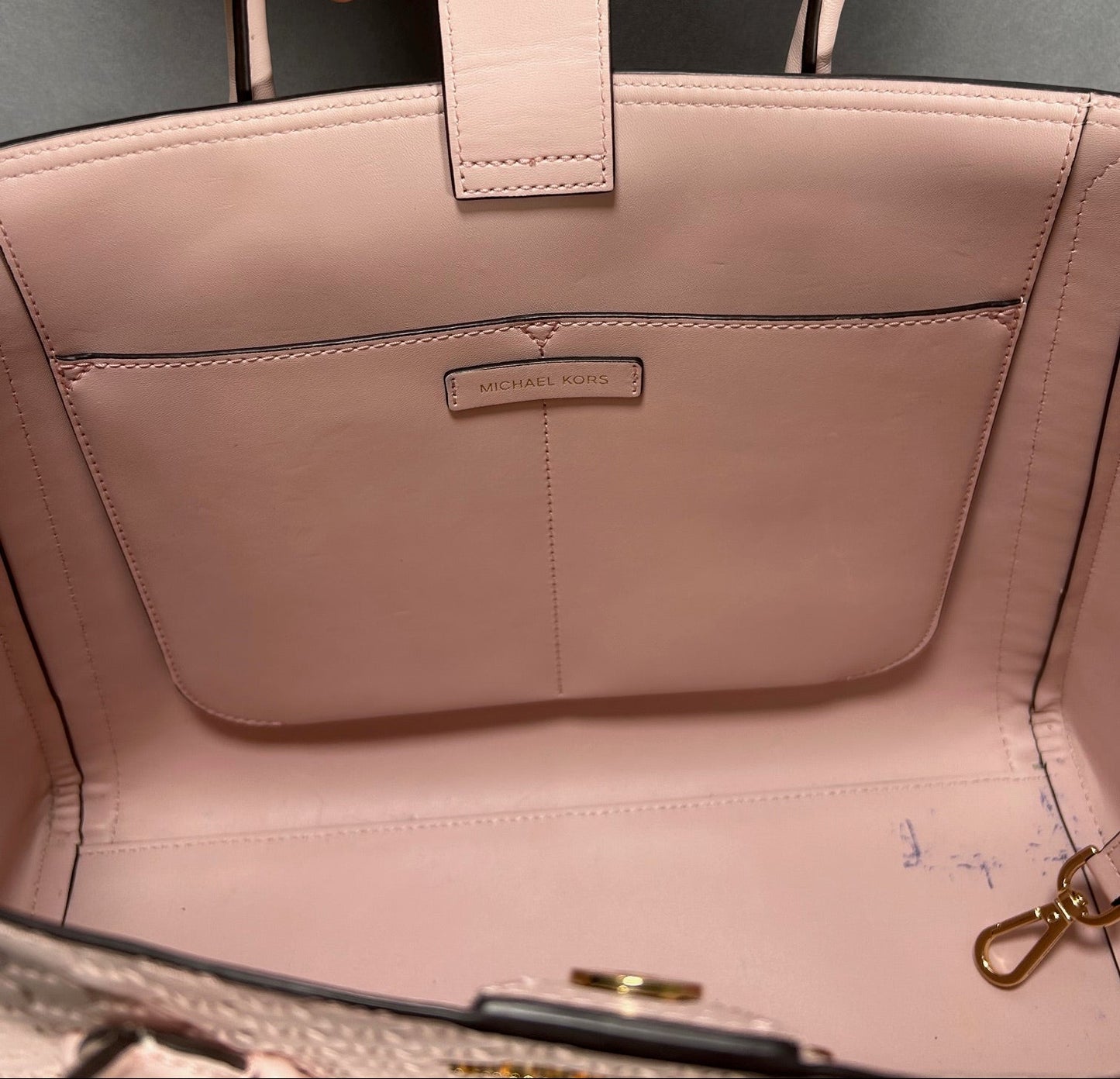 Michael Kors Pink Kali Quilted Tote Bag