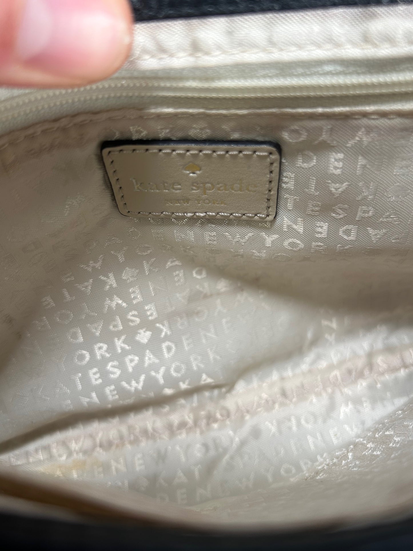 Kate Spade White & Black Handbag