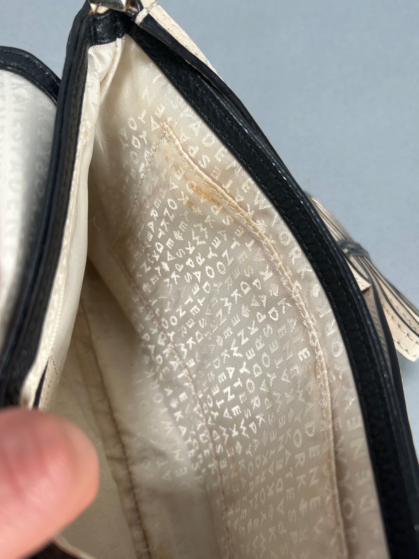 Kate Spade White & Black Handbag
