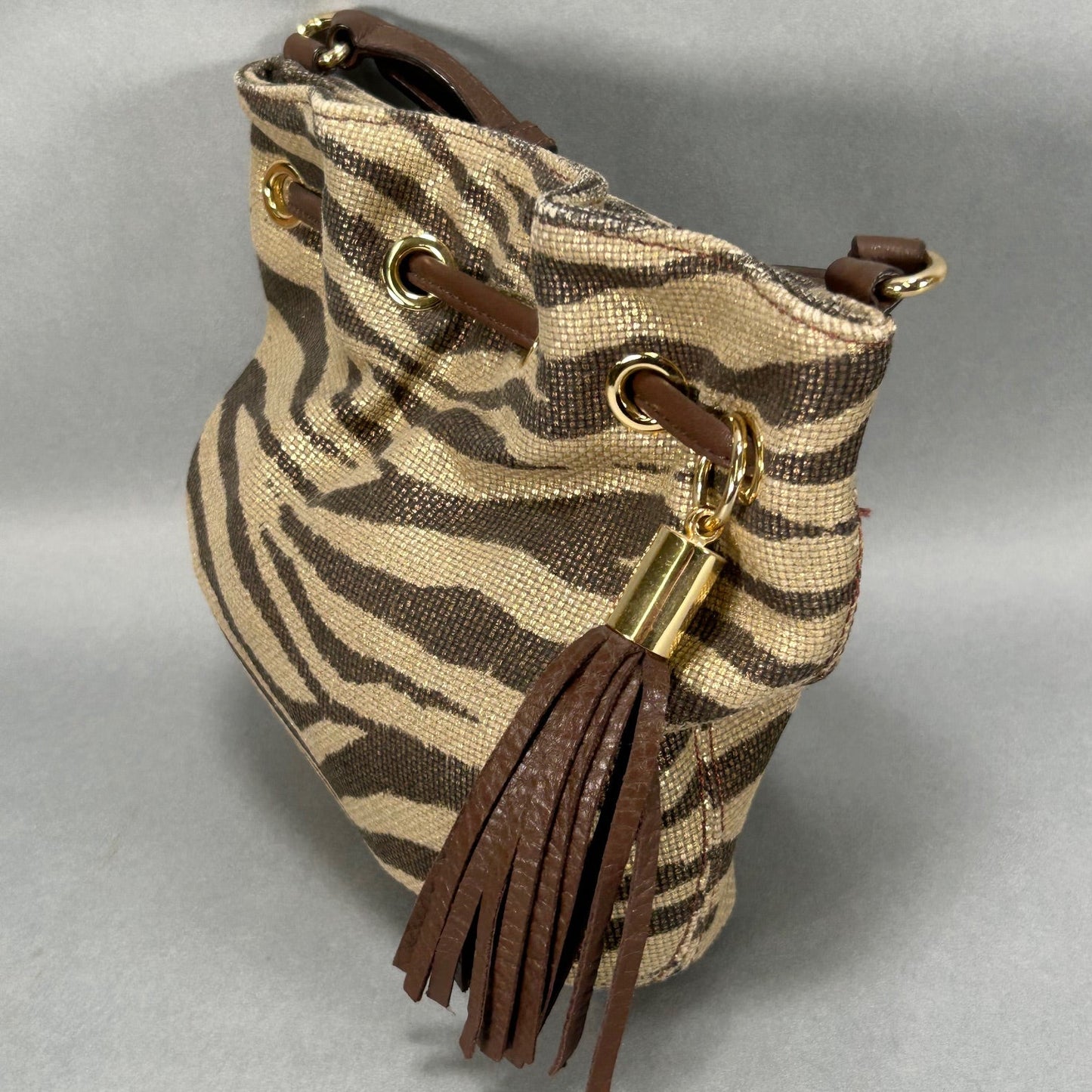 Michael Kors Tassel Zebra Handbag