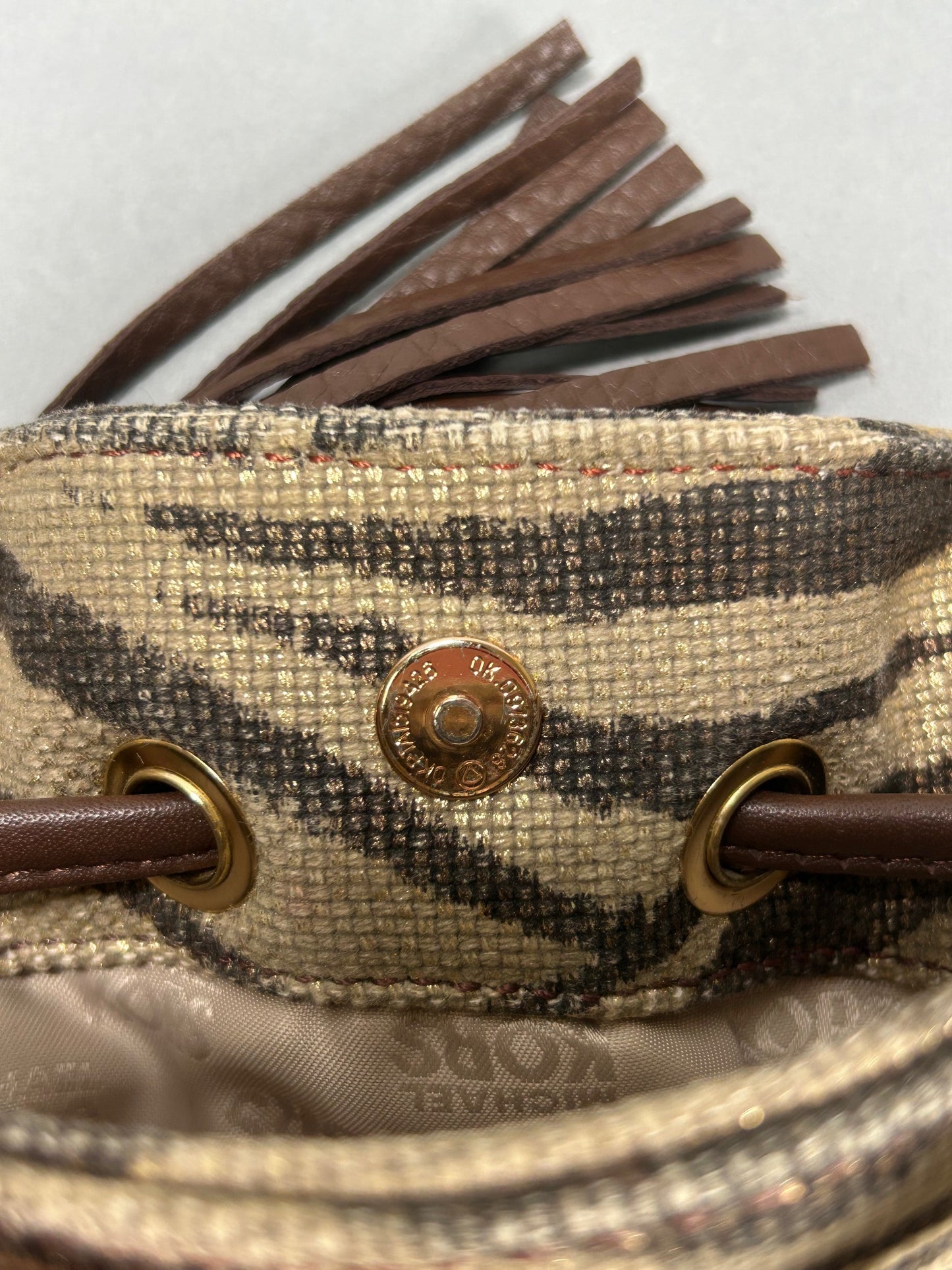 Michael Kors Tassel Zebra Handbag