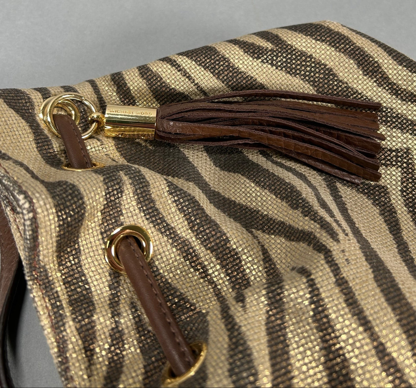 Michael Kors Tassel Zebra Handbag