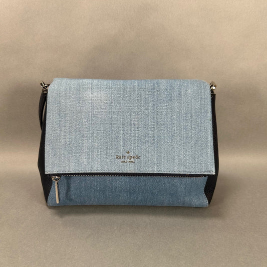 Kate Spade Leila Medium Flap Denim Shoulder Bag