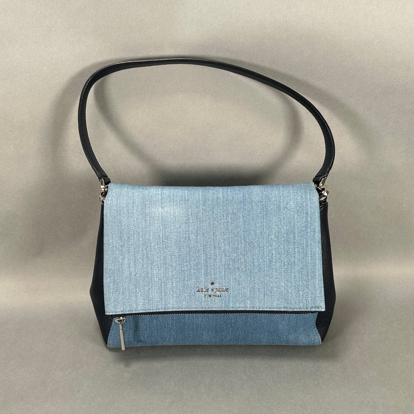 Kate Spade Leila Medium Flap Denim Shoulder Bag