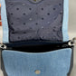 Kate Spade Leila Medium Flap Denim Shoulder Bag