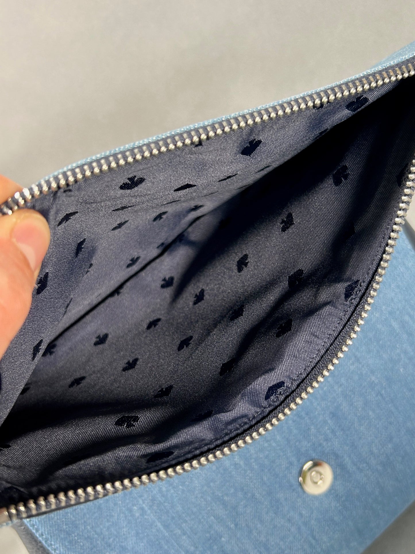 Kate Spade Leila Medium Flap Denim Shoulder Bag