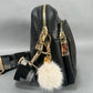 Black Pom Pom London Crossbody Bag