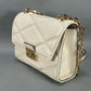 Michael Kors Serena Quilted Cream Hand Bag