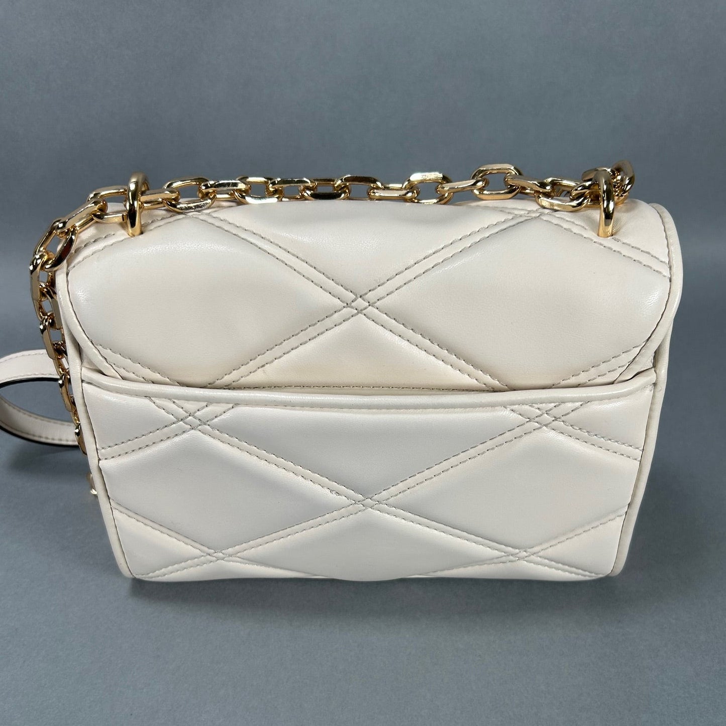 Michael Kors Serena Quilted Cream Hand Bag
