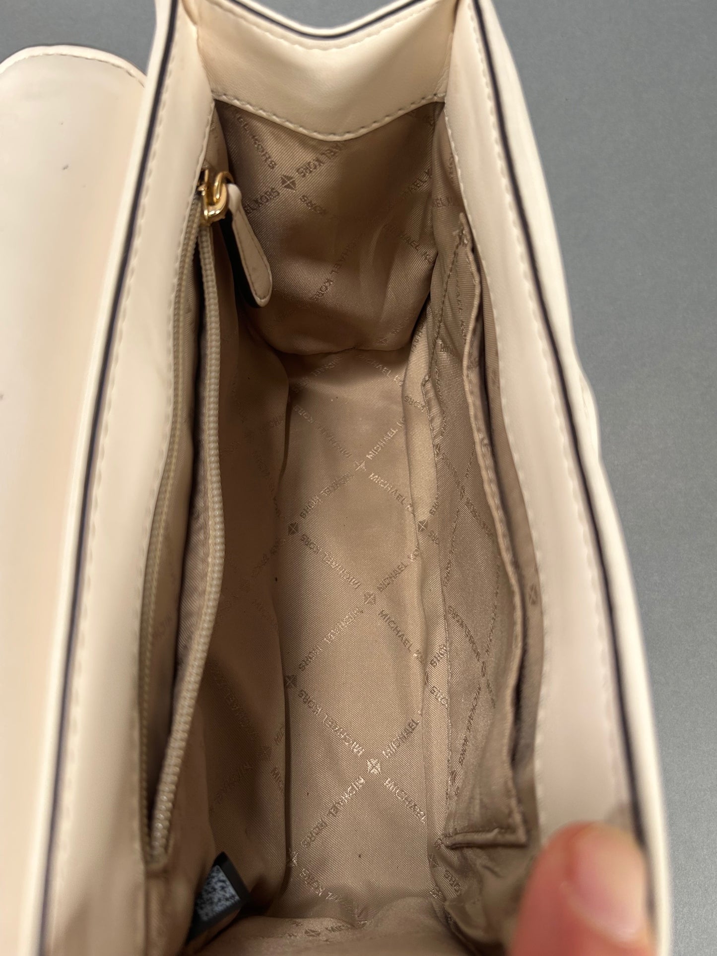 Michael Kors Serena Quilted Cream Hand Bag