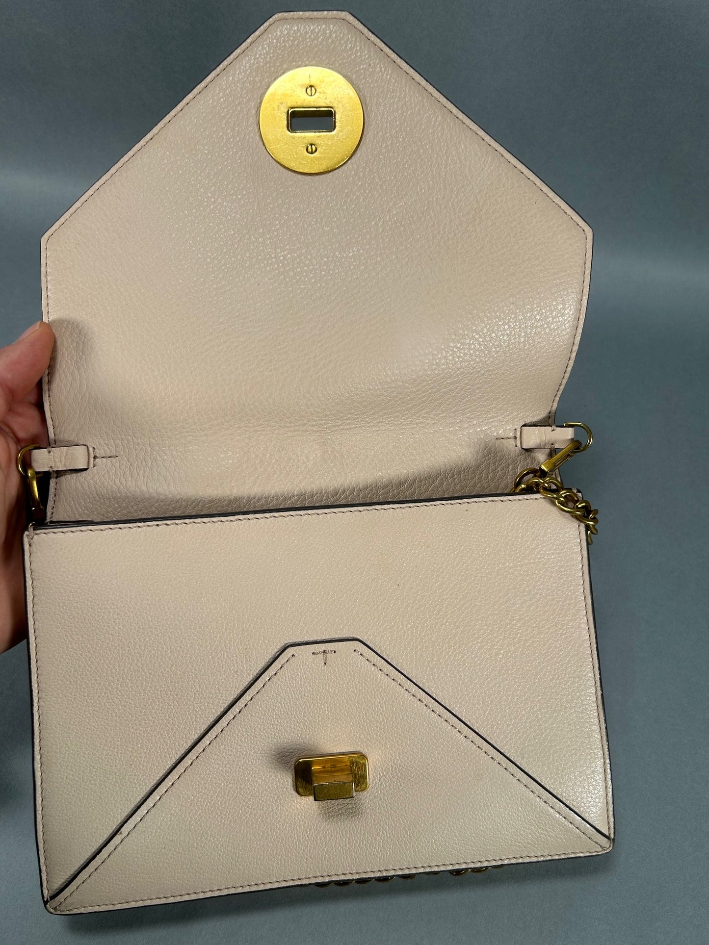 Pink Tory Burch Chain Hand Bag