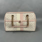 Michael Kors Blaire Pink Striped Medium Hand Bag
