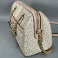 Michael Kors Blaire Pink Striped Medium Hand Bag