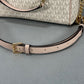 Michael Kors Blaire Pink Striped Medium Hand Bag