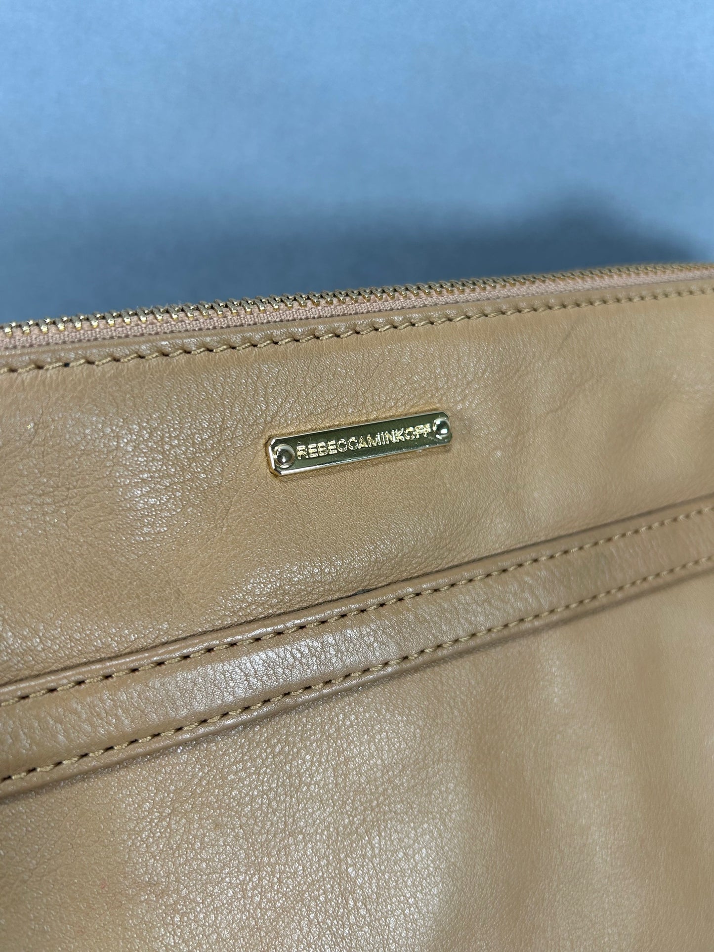 Rebecca Minkoff Tan Leather Clutch Bag