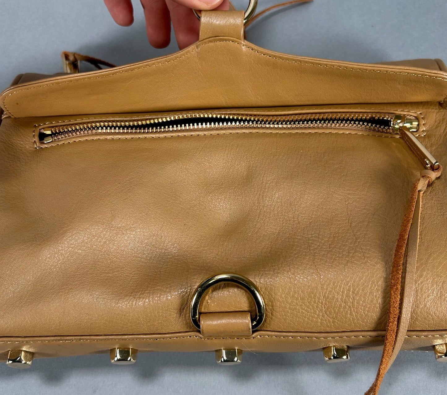 Rebecca Minkoff Tan Leather Clutch Bag