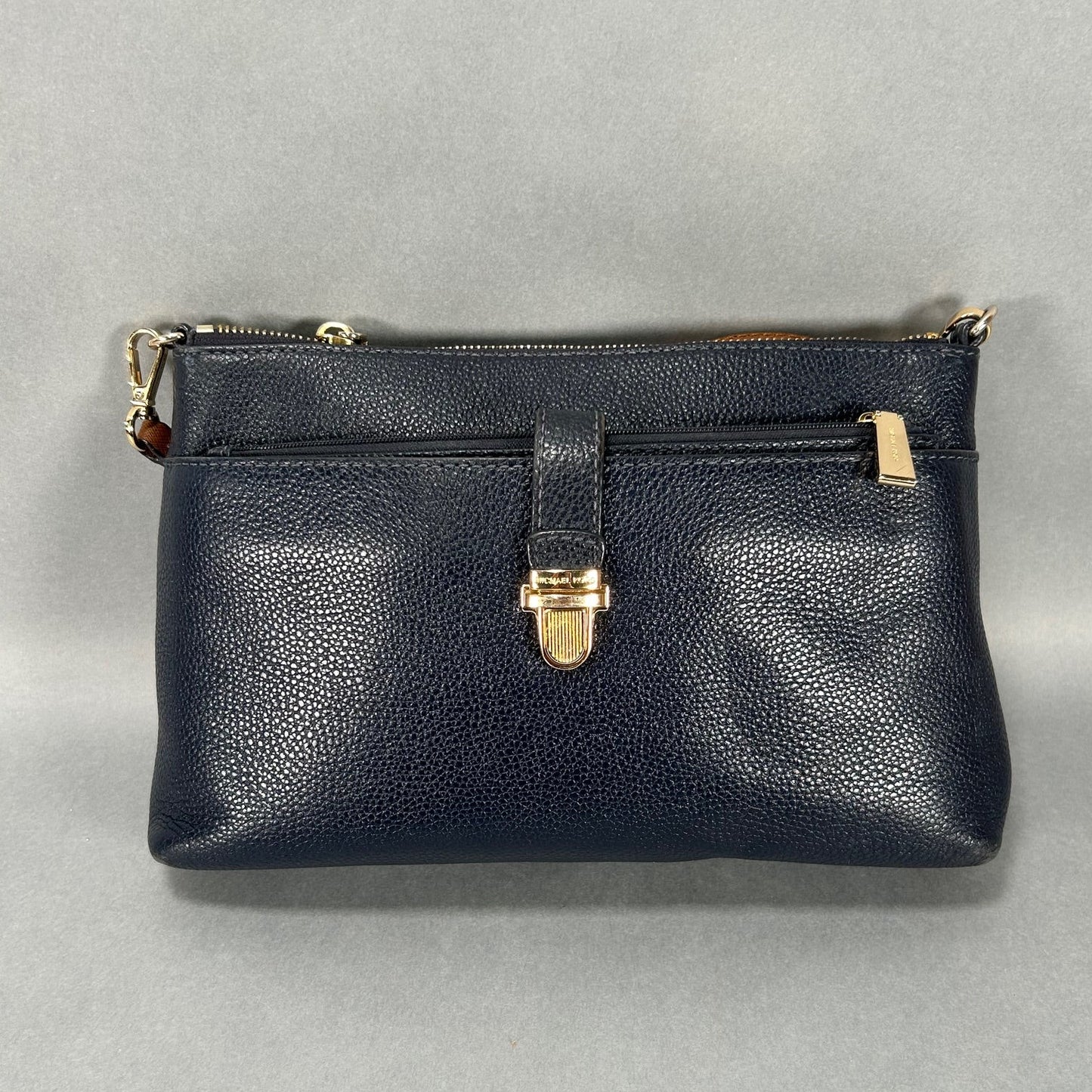 Michael Kors Hammered Leather Mercer Crossbody Bag