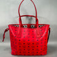 MCM Visetos Medium Liz Reversible Shopper Tote Bag W/ Pouch