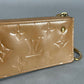 Louis Vuitton Beige Noisette Monogram Vernis Key Pouch Pochette Cles
