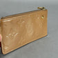 Louis Vuitton Beige Noisette Monogram Vernis Key Pouch Pochette Cles
