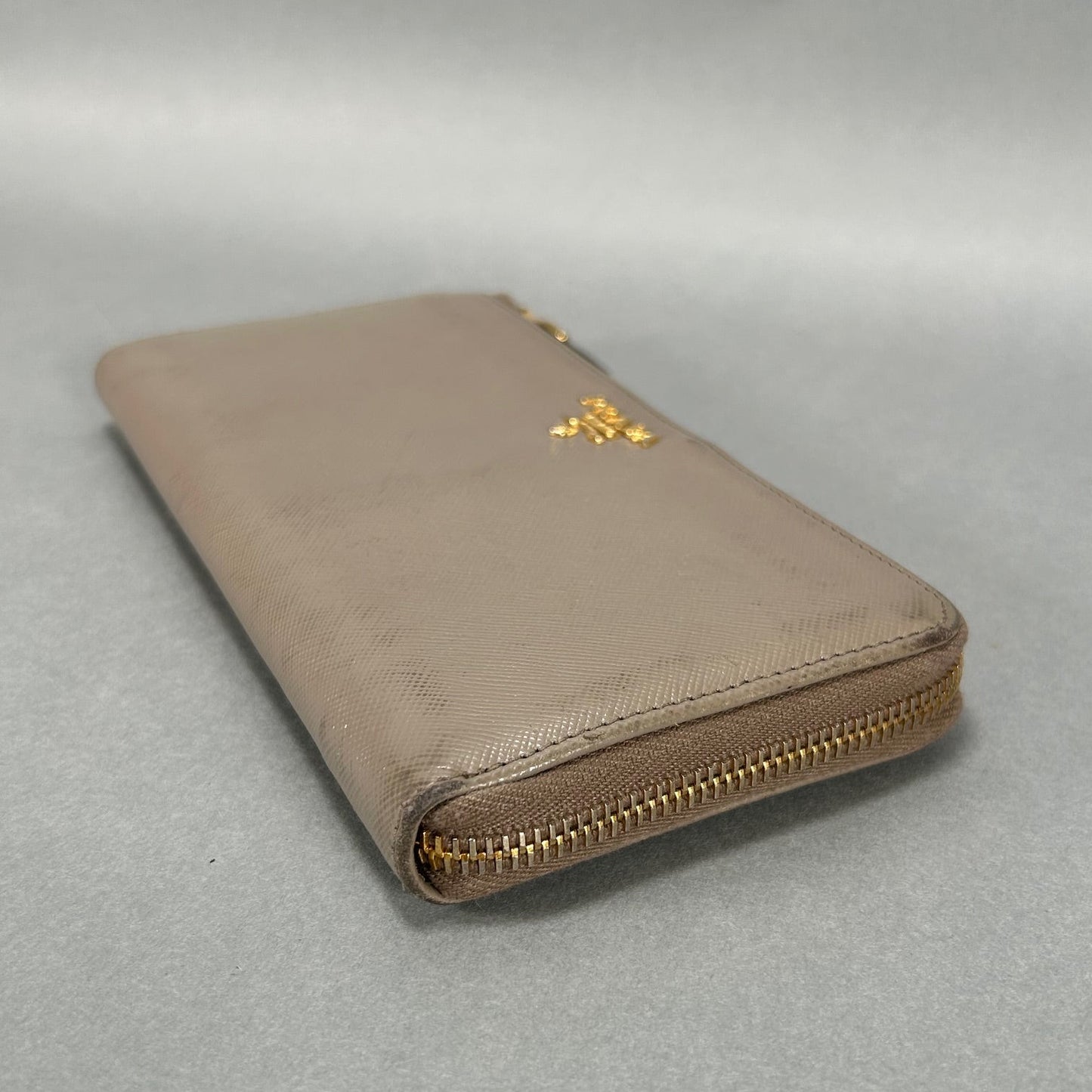 Prada Large Saffiano Leather Wallet - Clay