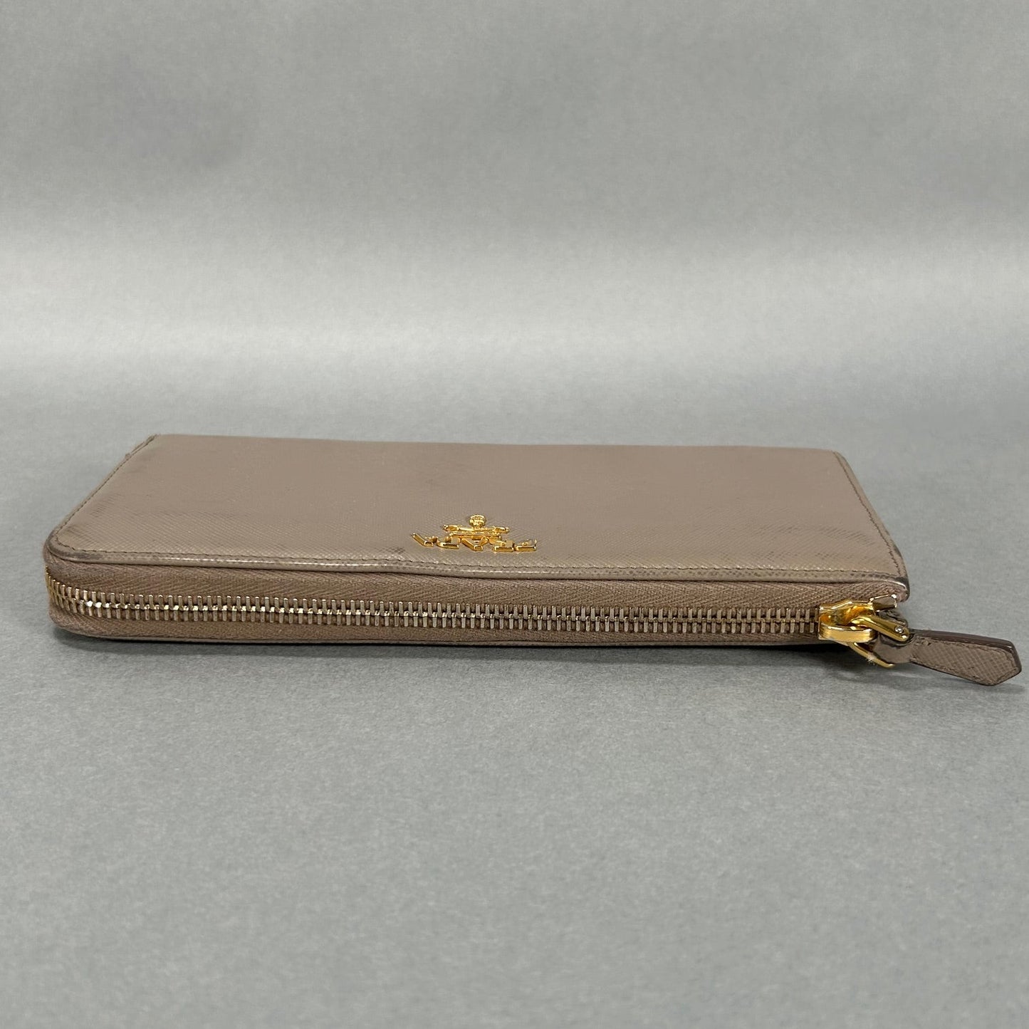 Prada Large Saffiano Leather Wallet - Clay
