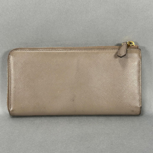 Prada Large Saffiano Leather Wallet - Clay