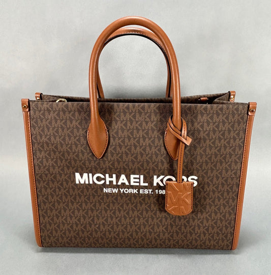 Michael Kors Mirella Medium Brown Tote Bag
