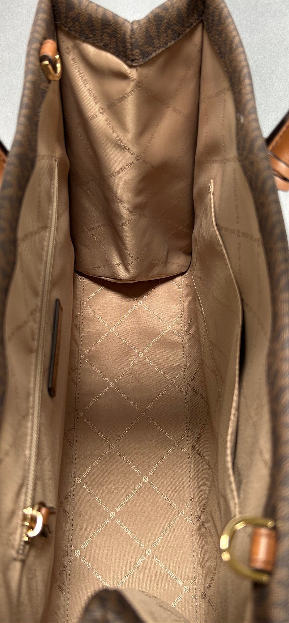 Michael Kors Mirella Medium Brown Tote Bag