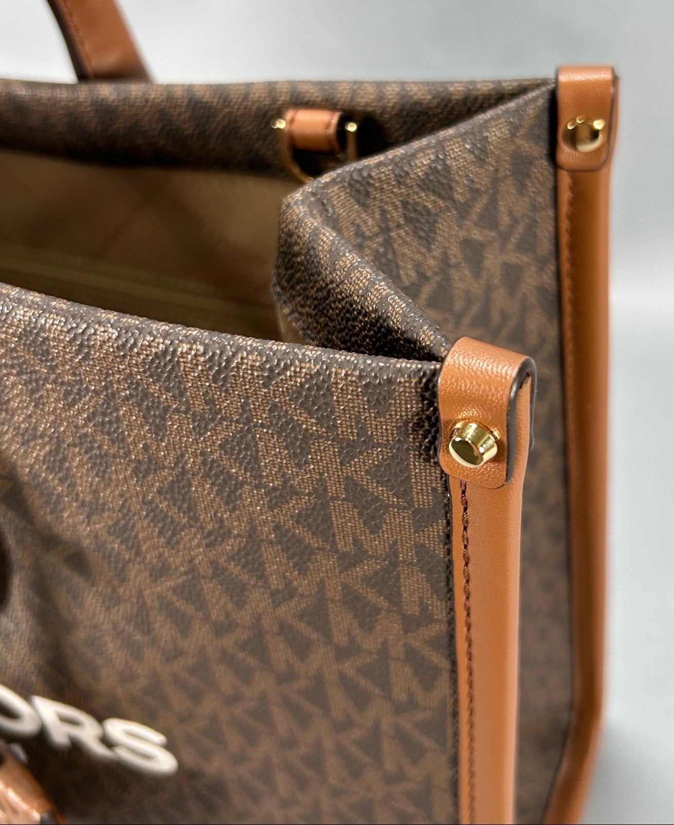 Michael Kors Mirella Medium Brown Tote Bag