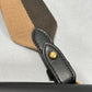 Black Calfskin Mini Flat Baguette with Strap