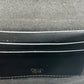 Black Calfskin Mini Flat Baguette with Strap