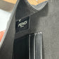 Black Calfskin Mini Flat Baguette with Strap