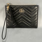 Gucci GG Marmont Leather Pouch - Black W/Box & Tags