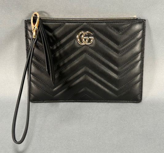 Gucci GG Marmont Leather Pouch - Black W/Box & Tags